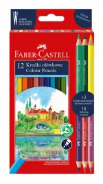 kredki-olowkowe-zamek-wawel-12-kolory-3-kredki-dwustronne-faber-castell