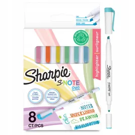 zakreslacze-s-note-duo-mix-kolorow-8-sztuk-sharpie