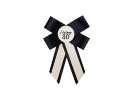 kotylion-na-30-urodziny-kremowo-czarny-11x17-cm-party-deco