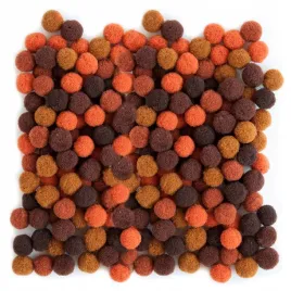 pompony-poliestrowe-1-cm-mix-brazowy-120-sztuk-dalprint