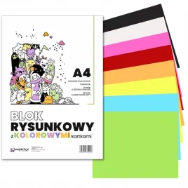 blok-rysunkowy-a4-kolor-80g-16-kartek-wektor
