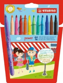 stabilo-power-flamastry-etui-kartonowe-12-szt