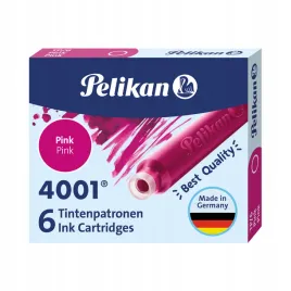 naboje-pelikan-do-piora-krotkie-6-szt-tp-6-4001-atrament-rozowe