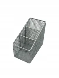 organizer-na-biurko-skosny-pg3314-organizer-z-siatki-piornik-srebrny-penandgo