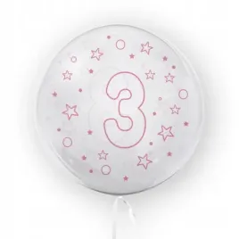 balon-45-cm-cyfra-3-gwiazdki-rozowy-tuban