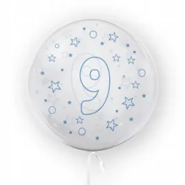 balon-45-cm-cyfra-9-gwiazdki-niebieski-tuban