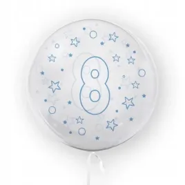 balon-45-cm-cyfra-8-gwiazdki-niebieski-tuban