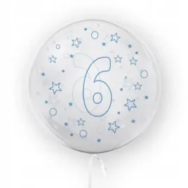 balon-45-cm-cyfra-6-gwiazdki-niebieski-tuban
