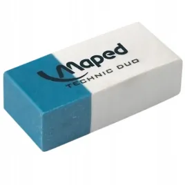 gumka-duo-dwustronna-bialo-niebieska-maped