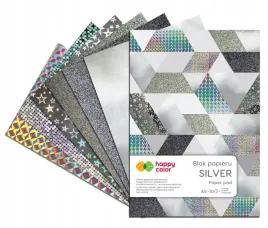 blok-a5-papierow-silver-a5-150-230g-10-ark-brokatowe-metalik-srebrne-miks