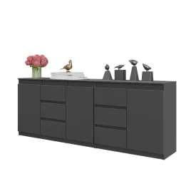 komoda-antracyt-200-cm-6-szuflad-3-drzwi-3-polki-zestaw-salon