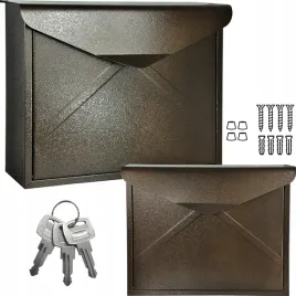 skrzynka-na-listy-pocztowa-premium-braz-brazowa-duza-c4-3-klucze-wkrety