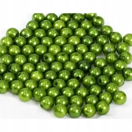 koraliki-perelki-zielony-10mm-50g-084