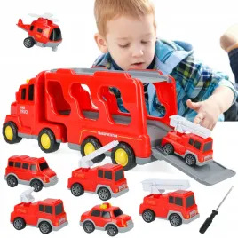 zabawkowe-autka-woz-strazacki-ciezarowka-transportowa-straz-pozarna-7w1
