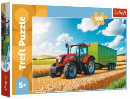 puzzle-100-traktor-z-przyczepa-trefl