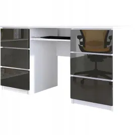 biurko-z-szufladami-szkolne-135-cm-dla-dziecka-do-biura-biale-czarny-polysk