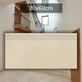 stopien-gresowy-town-beige-30x60-z-ryflami-antyposlizgowy