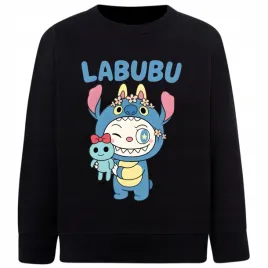 bluza-bez-kaptura-dziecieca-labubu-smieszne-bawelna-nadruk-128-134-w731