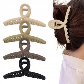 klamry-do-wlosow-zestaw-4-szt-matowe-15-cm-czarna-brazowa-khaki-bezowa