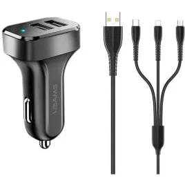 usams-lad-sam-2xusb-c13-21a-3w1-microusb-usb-c-lightning-czarny-black
