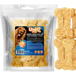 przysmak-przekaska-dla-psa-miekkie-kostki-z-kurczaka-z-ryzem-uniq-pets-500g