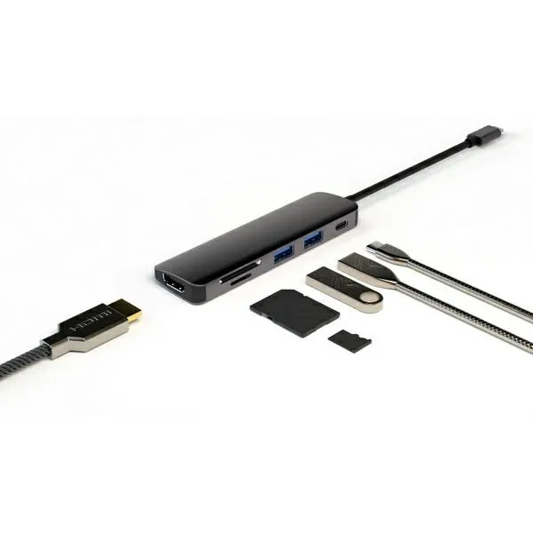 4smarts-hub-6w1-dex-function-2xusb-a-3-0-usb-c-hdmi-sd-microsd-szary-4-stan-nowy