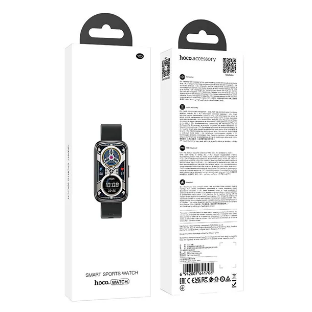 hoco-smartwatch-ip68-y25-czarny-stan-nowy