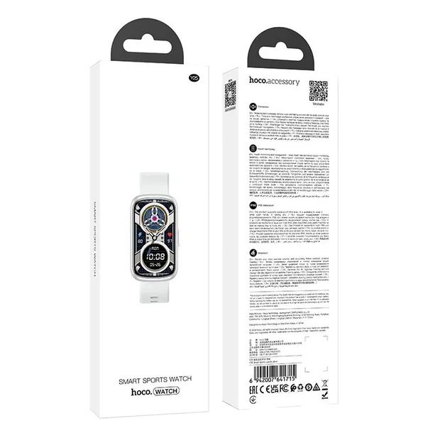 hoco-smartwatch-ip68-y25-srebrny-stan-nowy