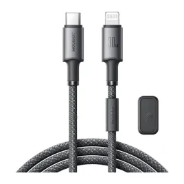 kabel-usb-c-lightning-joyroom-30w-1-2m-szary