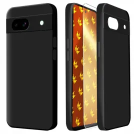 etui-do-google-pixel-8a-czarne-matowe-obudowa-slim-silikon-szklo-9h