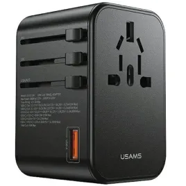 usams-adapter-siec-1xusb-2xusb-c-t62-65w-4w1-us-au-eu-uk-czarny-black-cc199