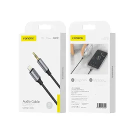 foneng-kabel-bm31-lightning-jack-3-5mm-1m-czarny