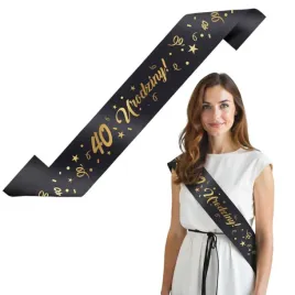 szarfa-urodzinowa-40-urodziny-glamour-czarno-zlota-160-cm