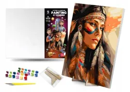 qbee-zestaw-do-malowania-sztuka-warrior-native-5-elementow