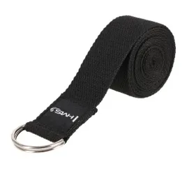 pasek-do-jogi-czarny-300-cm-sj02-hms-regulacja-d-ring-stretching-pilates
