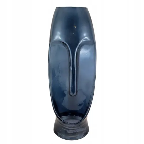 wazon-twarz-niebieski-szklany-30cm-stan-nowy