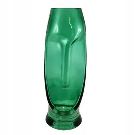 wazon-twarz-zielony-szklany-25cm