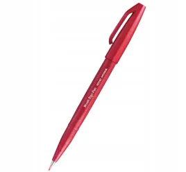 pisak-pedzelkowy-do-kaligrafii-czerwony-brush-sign-ses15c-pentel