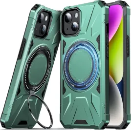 etui-pancerne-iphone-14-13-z-ringiem-magnetyczne-uchwyt-zielone