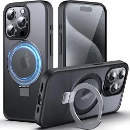 etui-iphone-15-pro-czarne-magsafe-ring-stojak-przezroczyste
