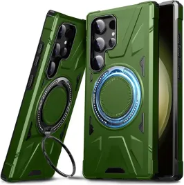 etui-pancerne-galaxy-s23-ultra-z-ringiem-360-dasfond-zielone