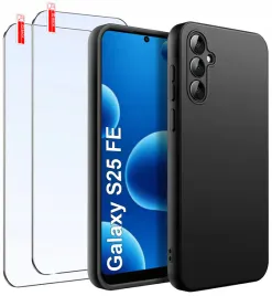 zestaw-etui-do-samsung-s25-fe-or-matowe-czarne-silikon-slim-2-sztuki-szklo