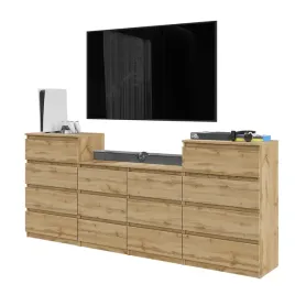 szafka-rtv-14-szuflad-220-cm-komoda-do-salonu-dab-wotan-zestaw