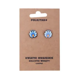 kolczyki-wkrety-folk-kwiaty-lowickie-niebieskie