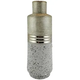 wazon-bezowo-zloty-faktura-30cm