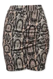 spodnica-damska-ivyrevel-bezowa-mini-ze-wzorem-skory-weza