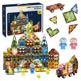 magnetyczne-klocki-edukacyjne-swiecace-dla-dzieci-auta-figurki-zestaw-110el