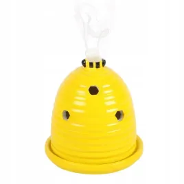 yellow-beehive-incense-cone-holder-zolta-ceramiczna-kadzielnica-ul