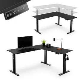 biurko-elektryczne-narozne-czarne-regulowane-gamingowe-regulacja-wysokosci