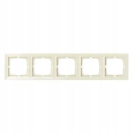 abex-ramka-pieciokrotna-5x-do-serii-perla-bezowa-ip20-81x356x6mm-ra-5p